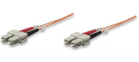 IC Intracom Intellinet Fiber Optic Patch Cable, OM1, SC/SC, 1m, Orange, Duplex, Multimode, 62.5/125 µm, LSZH, Ansicht 4