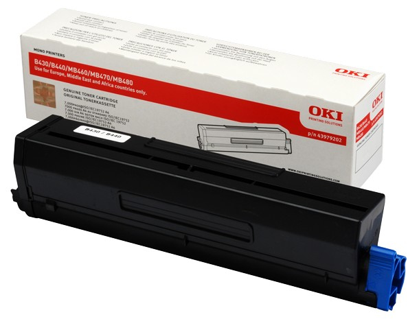 OKI Schwarz - Original - Tonerpatrone - für B430d, 430dn, 440dn, Ansicht 2