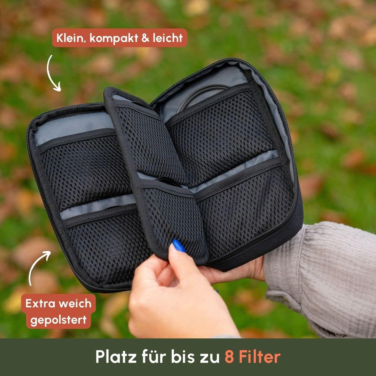 C-ROPE Filtertasche für Kamerafilter in Schwarz retail, Ansicht 3