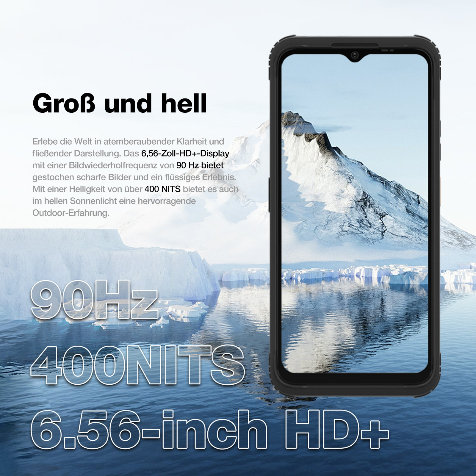 AGM Mobile H Max Outdoor Smartphone IP68/IP69K MIL-STD - Smartphone - 128 GB, Ansicht 3