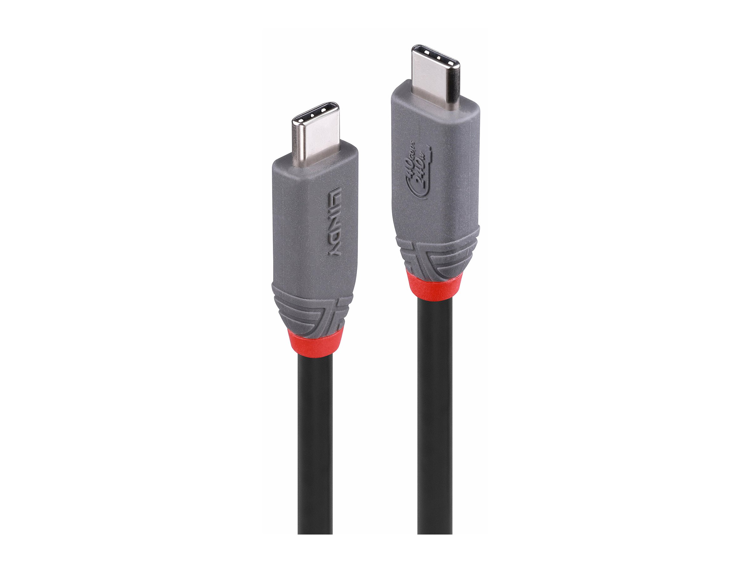 Lindy 1.5m USB4 240W Typ C Kabel 40Gbit/s Anthra Line, Ansicht 3