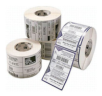 Zebra PolyE 3100T Gloss - Polyethylen (PE) - glänzend - permanenter Acrylklebstoff - weiß - 76 x 25 mm 5180 Etikett(en) (1 Rolle(n) x 5180) Etiketten