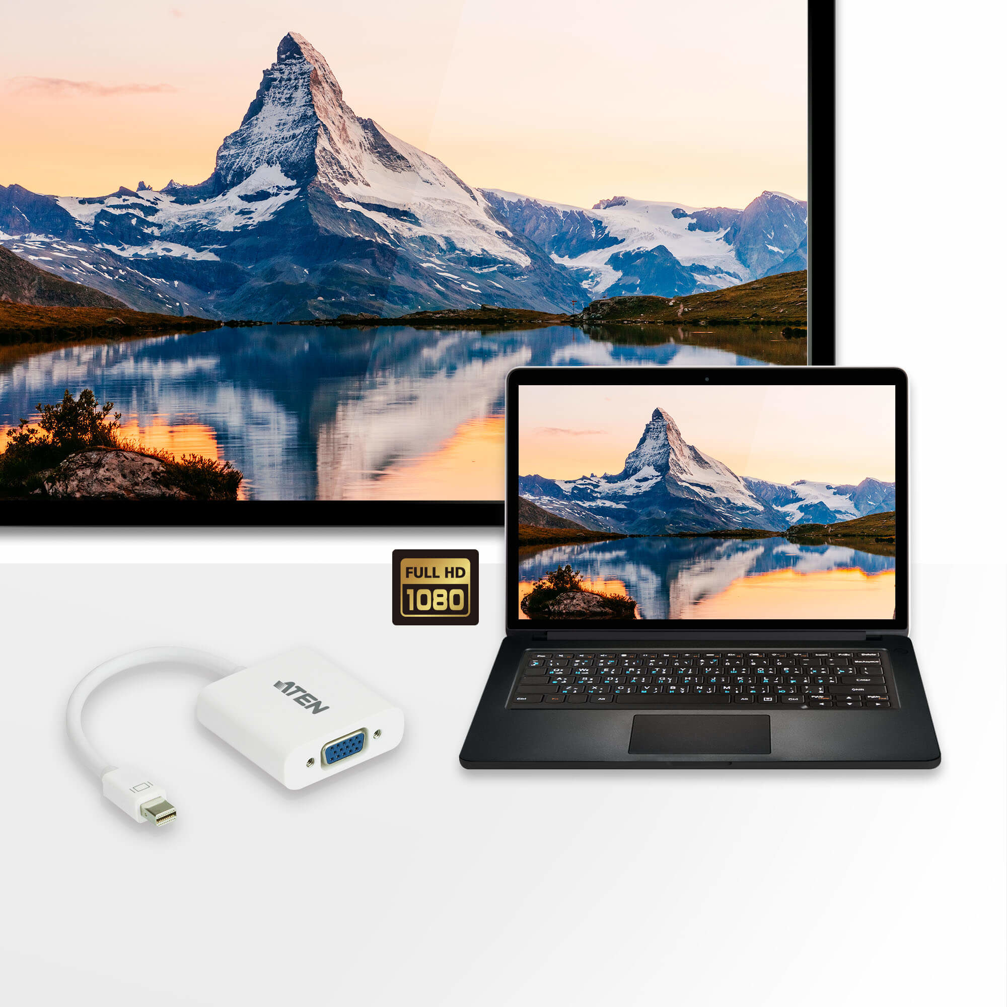ATEN VC920 - Videokonverter - Mini DisplayPort, Ansicht 3