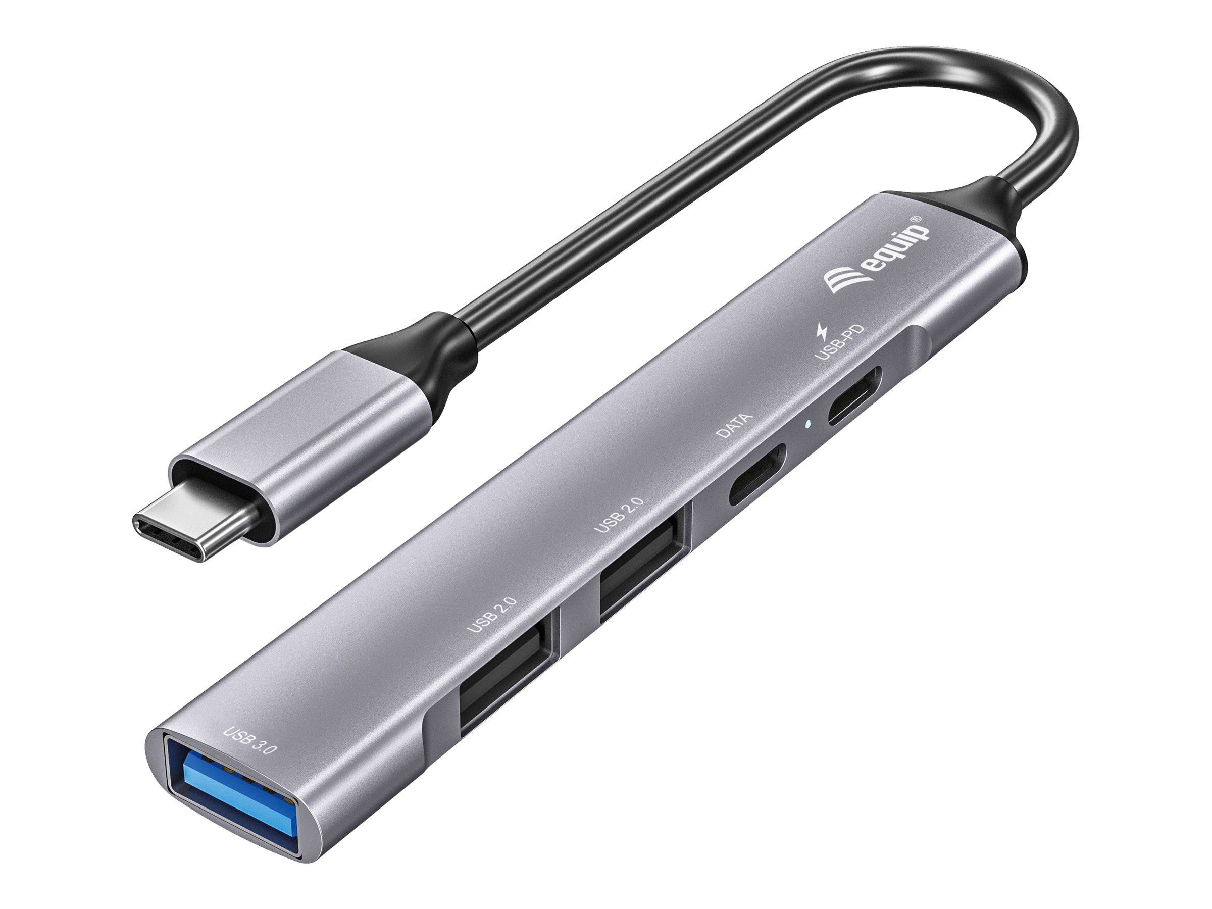 Equip Dock USB-C->1xUSB-C,1xUSB3.0,2xUSB2.0,100WPD  0.15m si