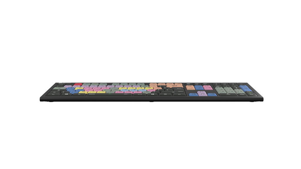 Logickeyboard LKB-EDIUS-A2PC-FR - Volle Größe (100%) - Kabelgebunden - USB - Schwarz - TL: Französisch, AZERTY, Ansicht 4