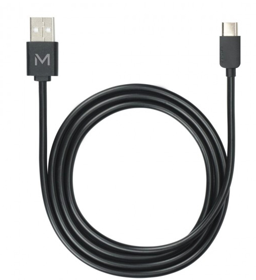 Mobilis USB-Kabel - 24 pin USB-C (M) zu USB (M) - Schwarz, Ansicht 2
