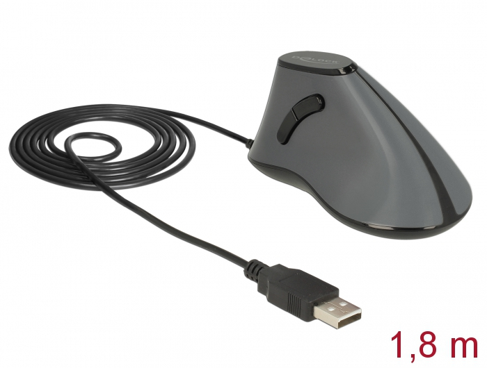 Delock Vertikale Maus - ergonomisch - Für Rechtshänder, Ansicht 2