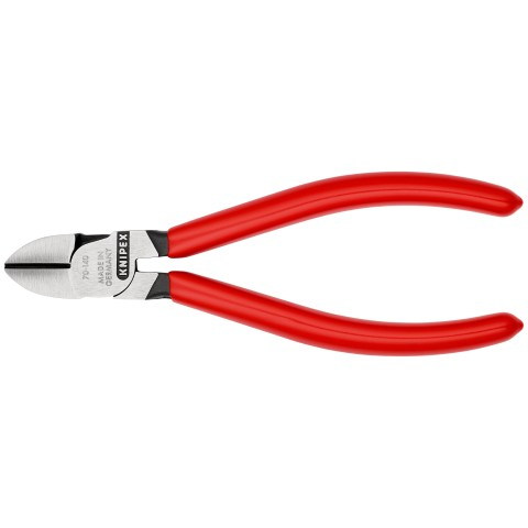 KNIPEX 70 01 140 - Diagonale Zange - 4 mm - Kunststoff - Stahl - Kunststoff - Stahl - Rot - 140 mm, Ansicht 2