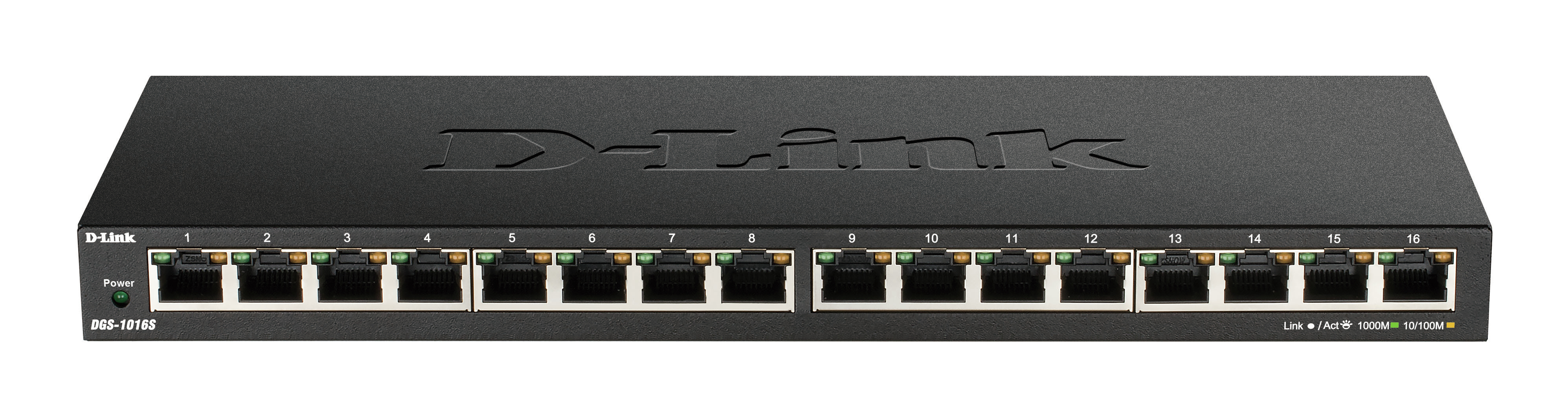 D-Link DGS 1016S - Switch - unmanaged - 16 x 10/100/1000, Ansicht 3