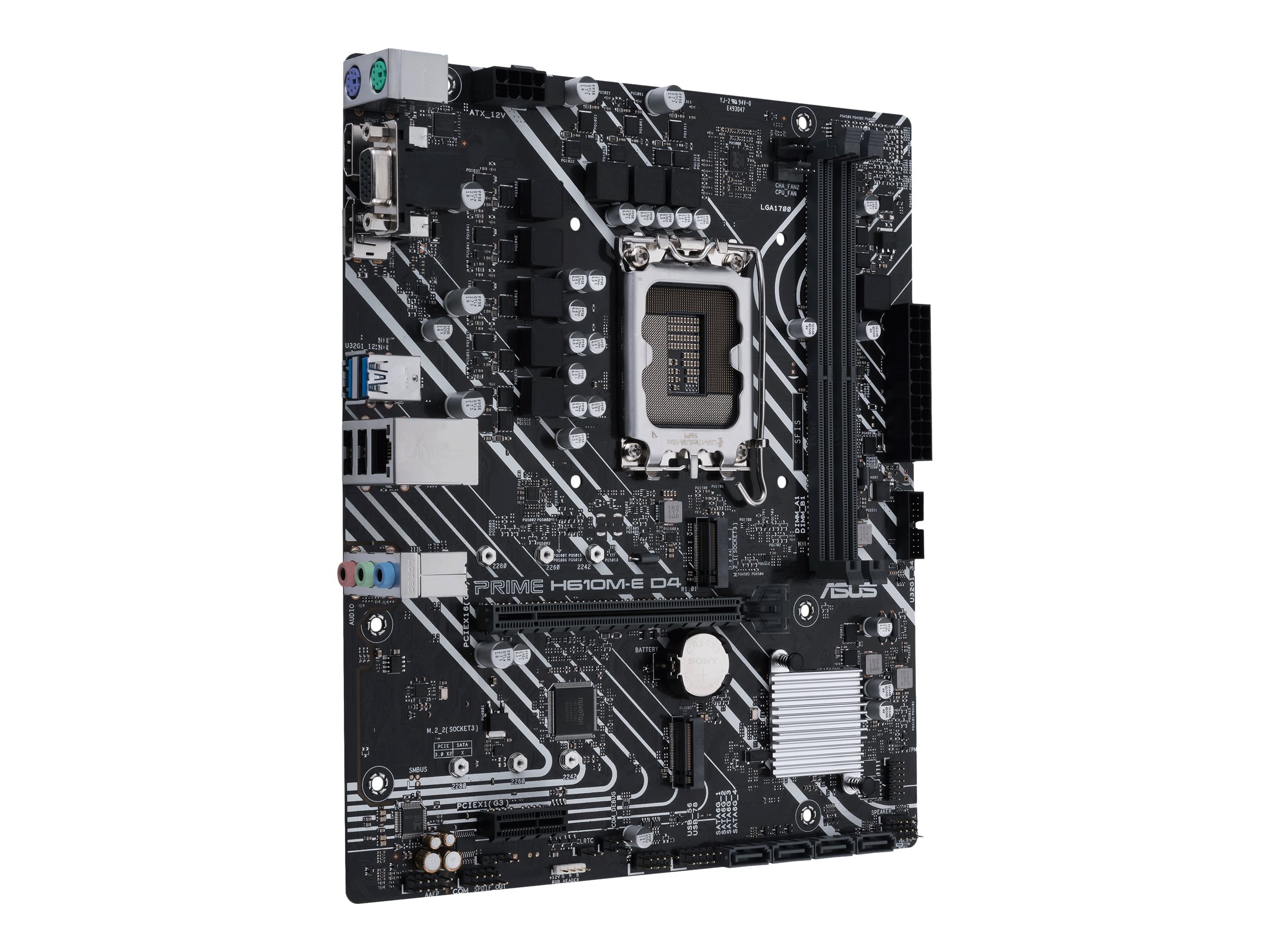 ASUS PRIME H610M-E D4-CSM - Motherboard - micro ATX - LGA1700-Sockel - H610 Chipsatz - USB 3.2 Gen 1 USB 3.2 Gen 2 - Gigabit LAN - Onboard-Grafik (CPU erforderlich)