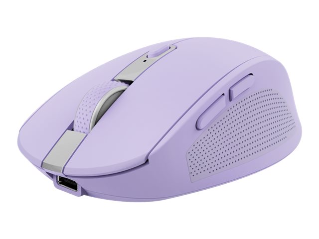 Trust Ozaa - Maus - kompakt Multi-Gerät - Für Rechtshänder - optisch - 6 Tasten - kabellos - 2.4 GHz Bluetooth - kabelloser Empfänger (USB)
