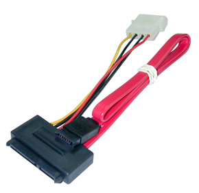 Lindy SATA-Kabel - interne Stromversorgung, 4-polig, SATA zu SATA Combo (W), Ansicht 2