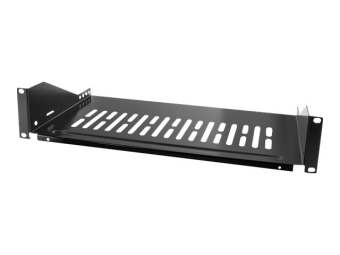 LogiLink Rack - Regal - Schwarz RAL 9005 - 2U - 48.3 cm (19)