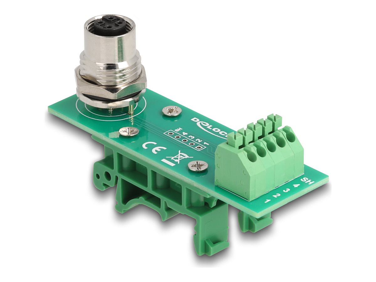Delock Netzwerkadapter - M12-A 4-polig (W)