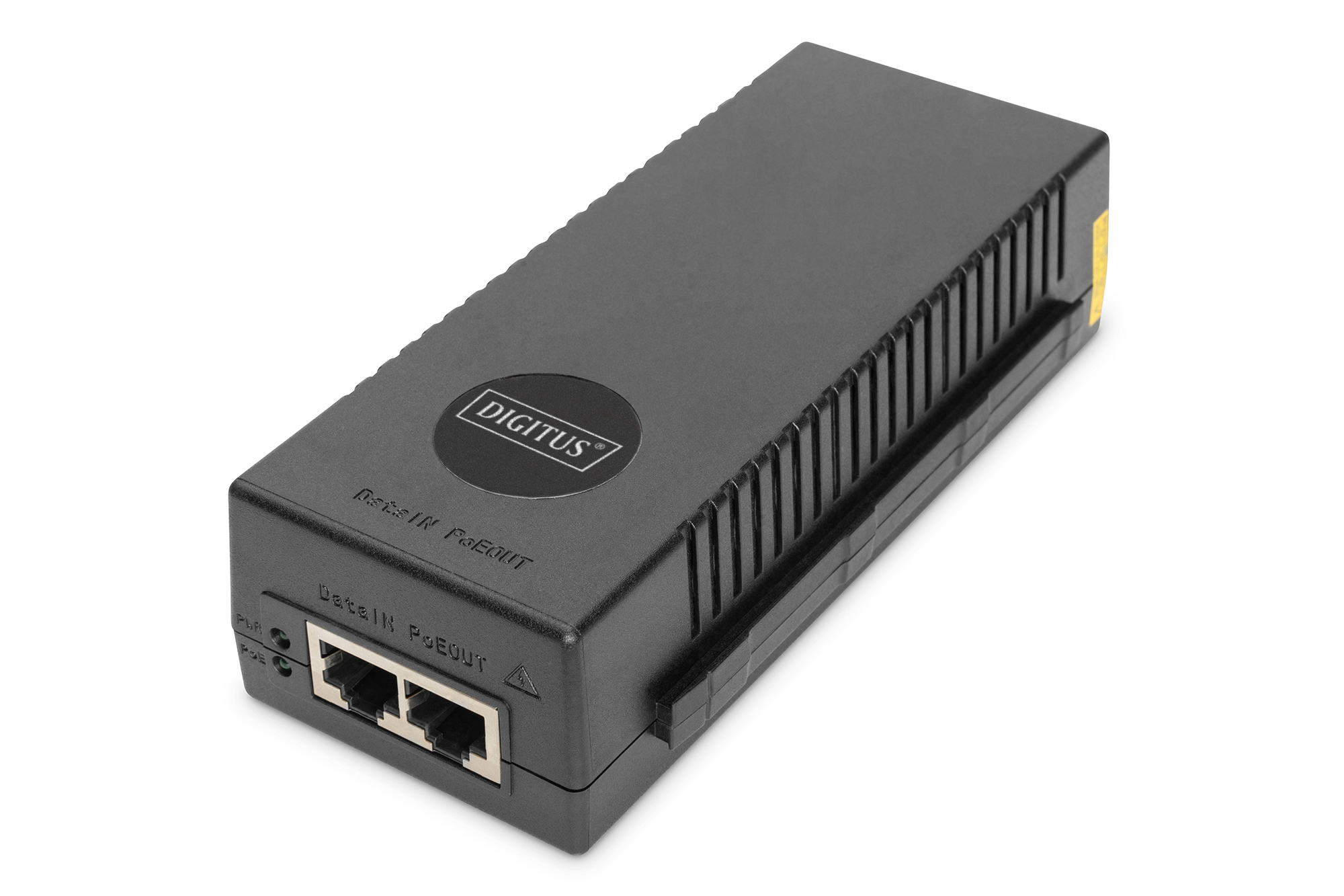 DIGITUS 10 Gigabit Ethernet PoE+ Injektor, 802.3at, 30 W, 10 Gigabit Ethernet, 10,100,1000,2500,5000,10000 Mbit/s, IEEE 802.3at, Schwarz, 100 m, PoE, Leistung