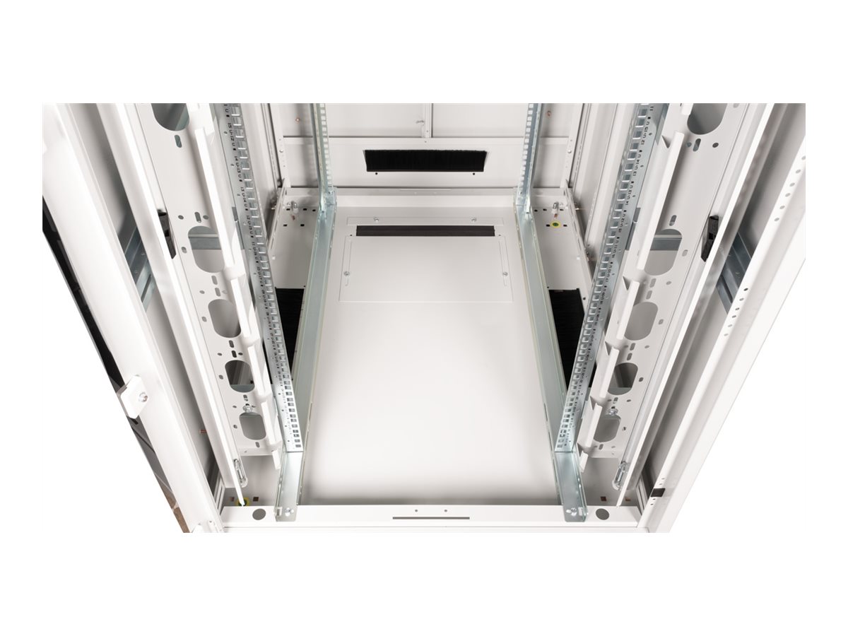 ROLINE 19 Zoll Netzwerkschrank Pro 26 HE 800x1000 BxT Glastür grau, Ansicht 4