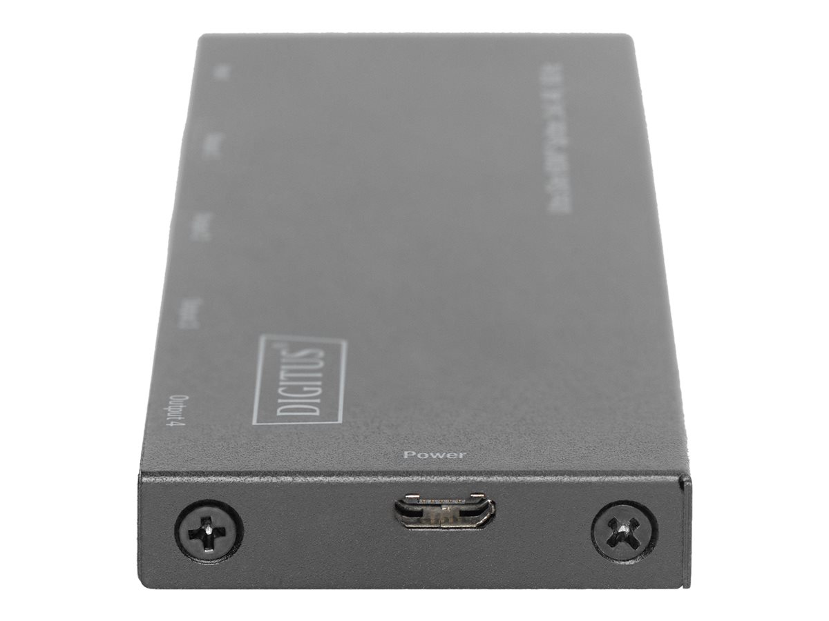 DIGITUS Ultra Slim HDMI® Splitter 1x4 4K  60 Hz
