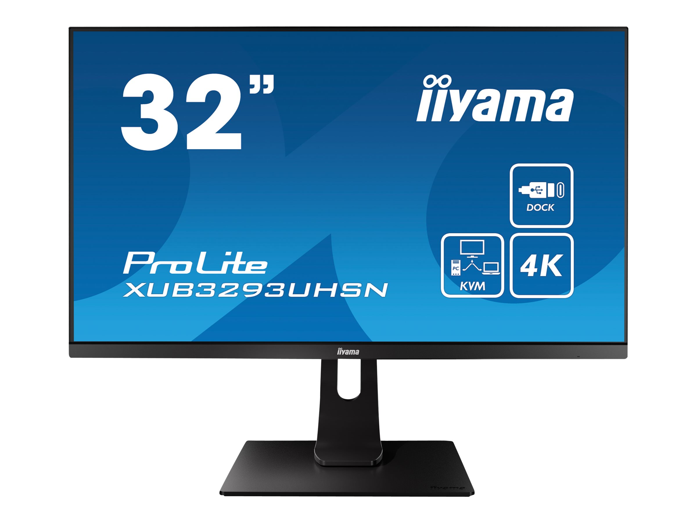 iiyama ProLite XUB3293UHSN-B1 - LED-Monitor - 80 cm (31.5") - 3840 x 2160 4K @ 60 Hz - IPS - 350 cd/m²