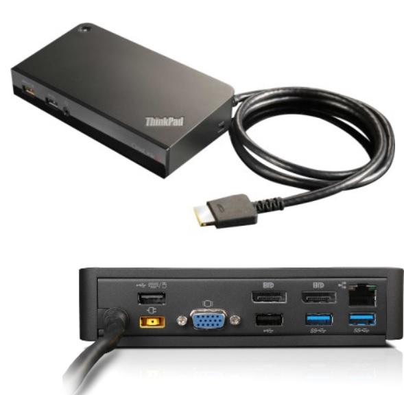Lenovo 03X6300 - Kabelgebunden - OneLink+ - 3,5 mm - 10,100,1000 Mbit/s - Schwarz, Ansicht 2