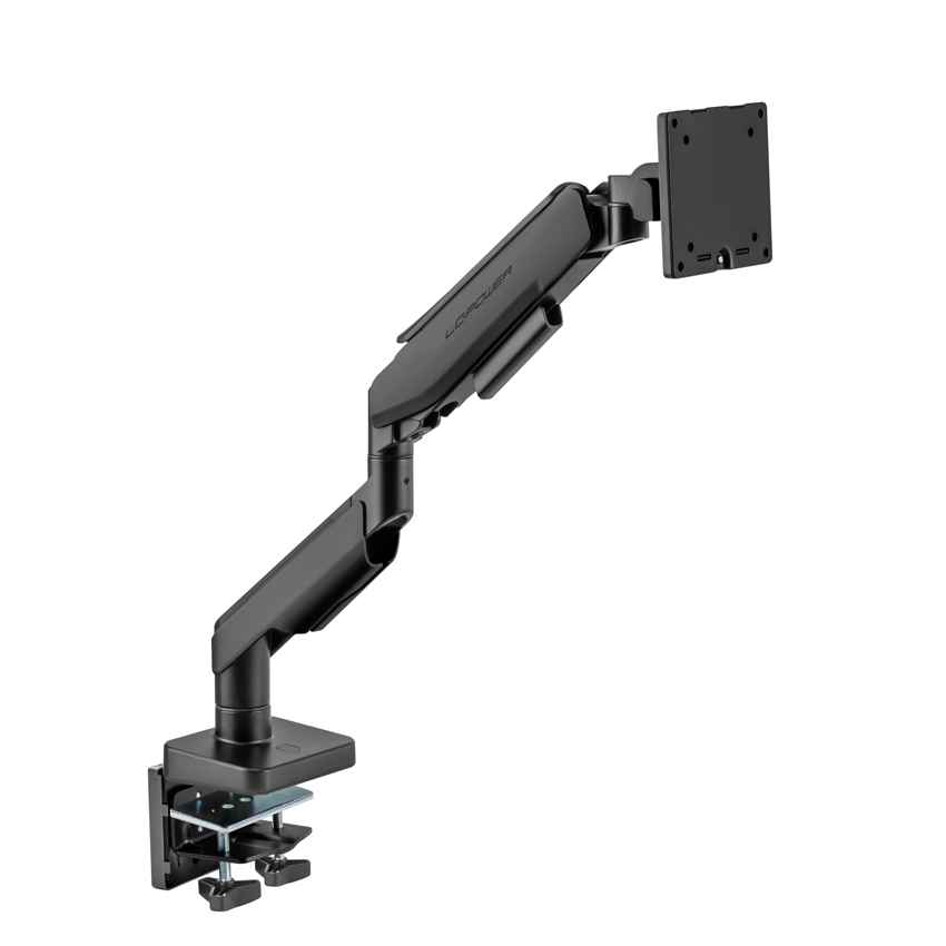 LC-Power LC-EQ-A49B - Befestigungskit (Monitorarm) - für Flachbildschirm bis zu 49 - Metall, Kunststoff - Schwarz, Ansicht 2