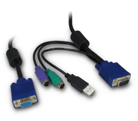InterTech Inter-Tech IPC 19 Zoll KVM-Kabel VGA/PS2/USB, 3 m Länge