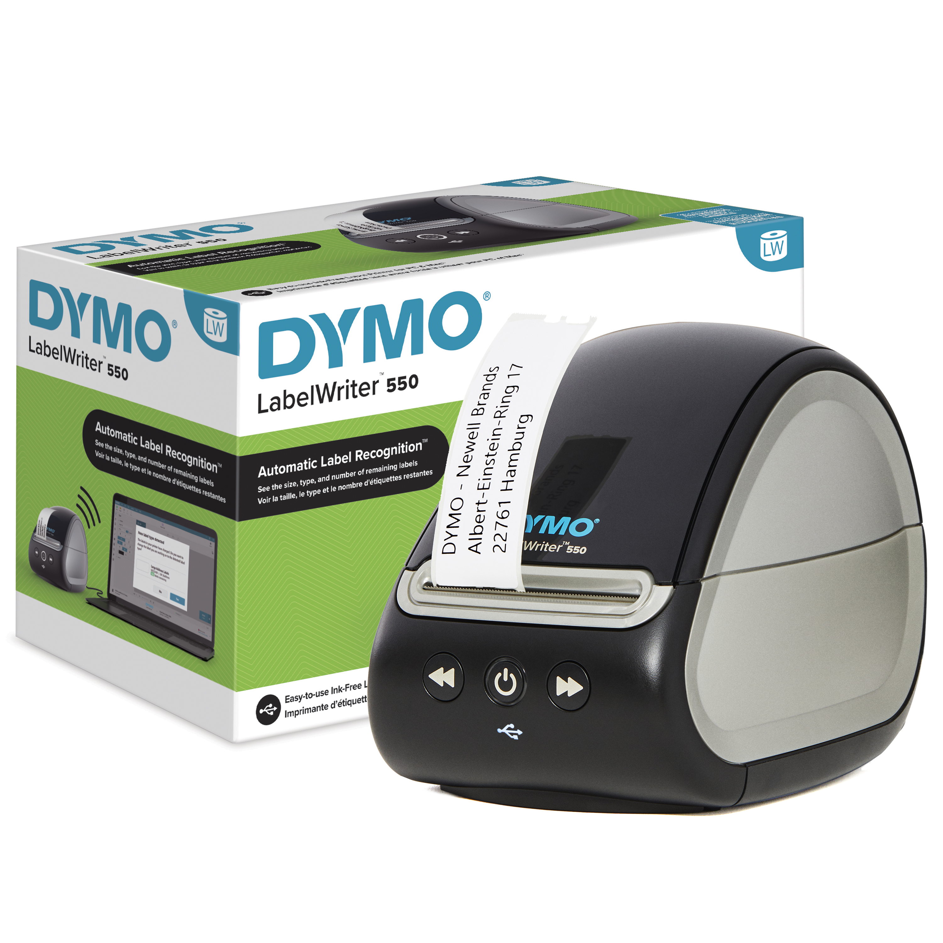 Dymo LabelWriter 550 - Etikettendrucker - Thermodirekt - Rolle (6,2 cm) Image
