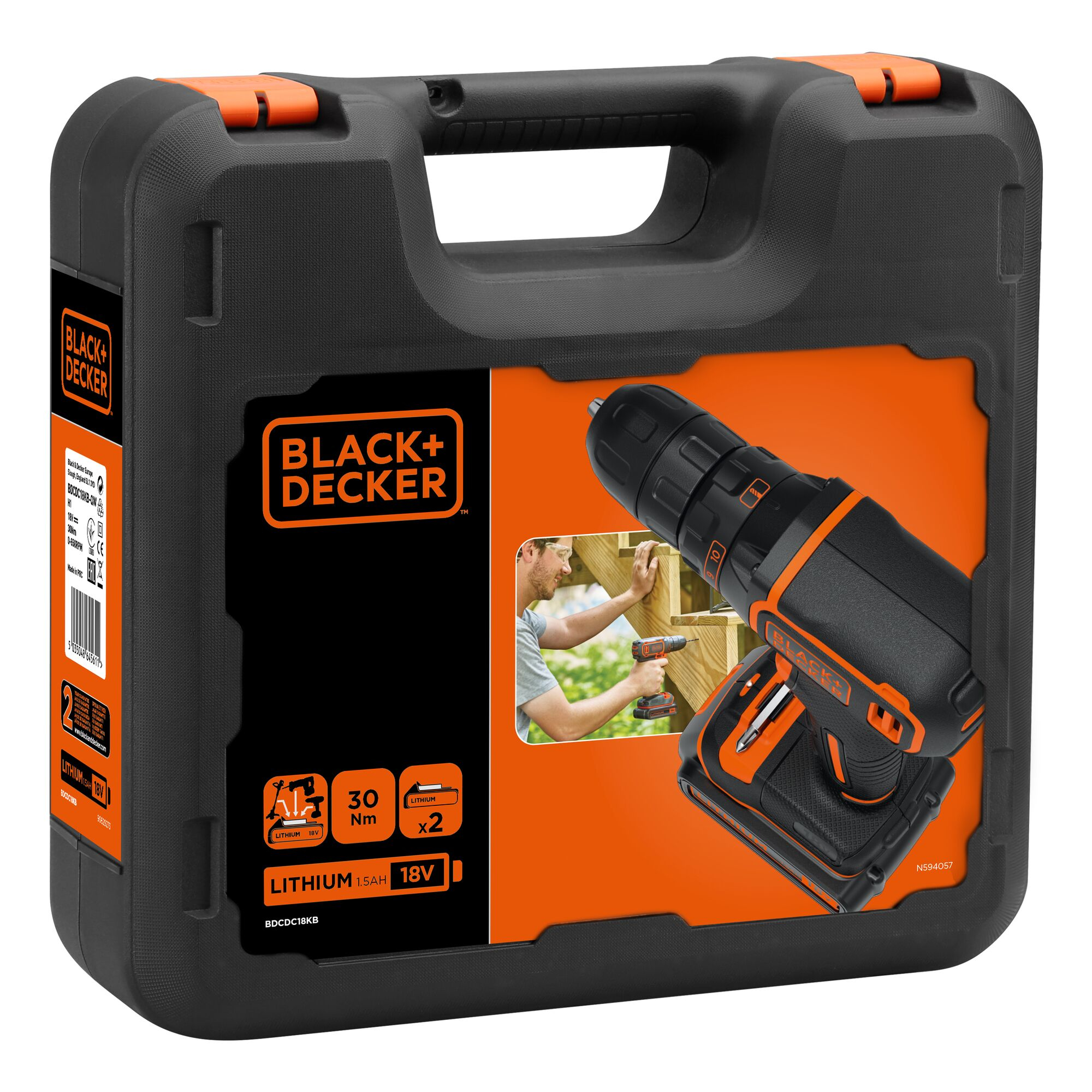 Black & Decker BDCDC18KB-QW - Bohrer/Schrauber, Ansicht 4
