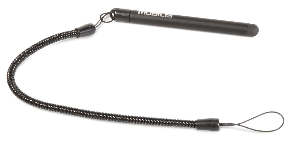 Mobilis Retractable Capacitive Stylus + Spiral Cord - Stylus für Handy, Tablet - Schwarz (Packung mit 10), Ansicht 2