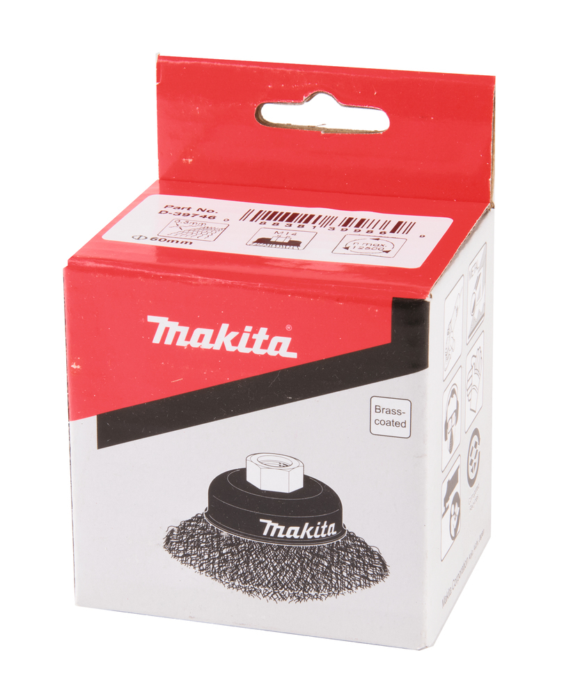 Makita Drahttopfbürste - für Stahl, Hartholz, Farbe, Rost, Schweißkanten, Ansicht 2