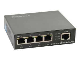 LevelOne GEP-0523 - Switch - 4 x 101001000 (PoE+)