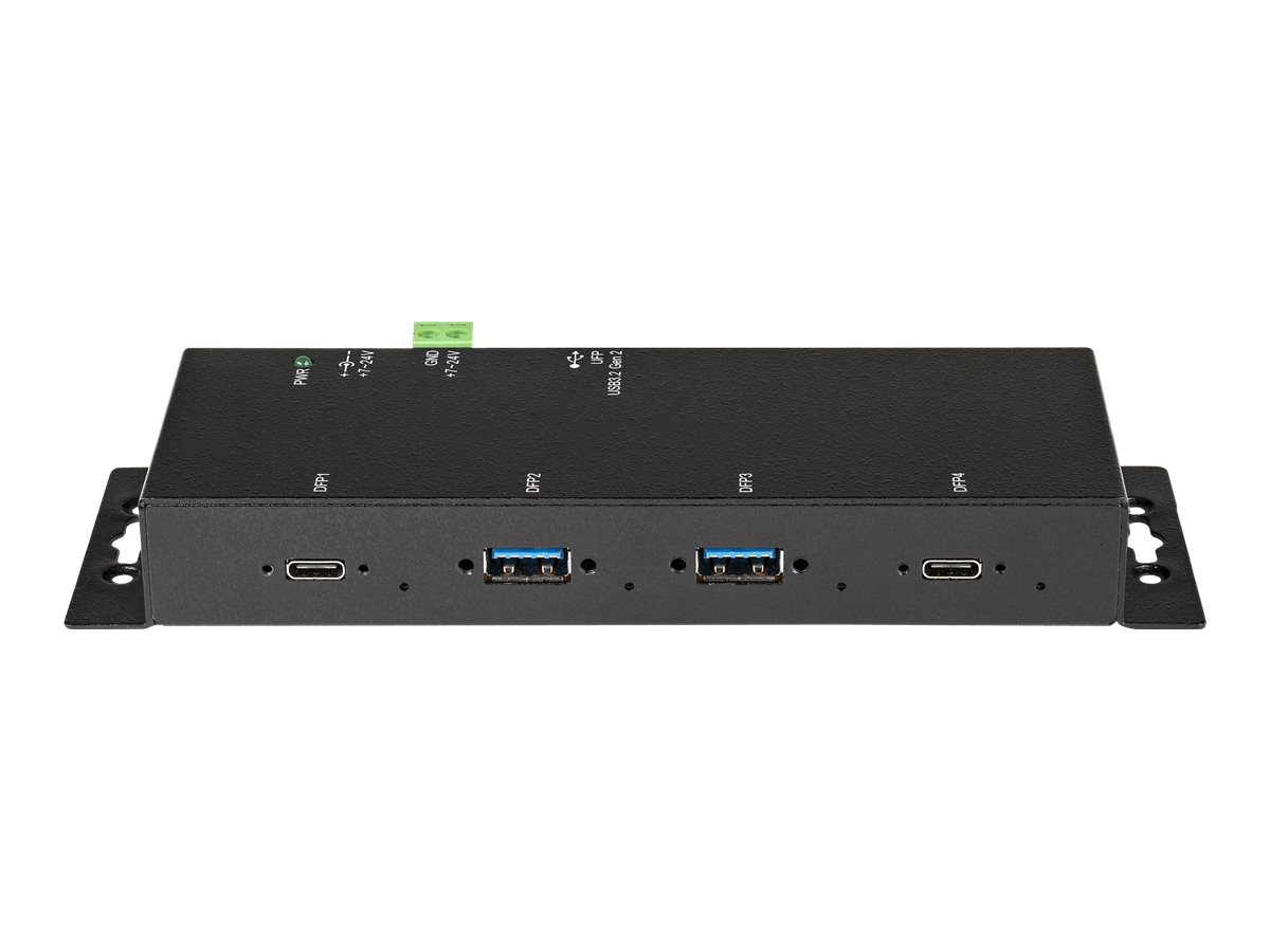 StarTech.com 4 Port USB-C Hub 10 Gbit/s -Metall  Industrieller USB-C Hub - 2x USB-C & 2x USB-A, Ansicht 4