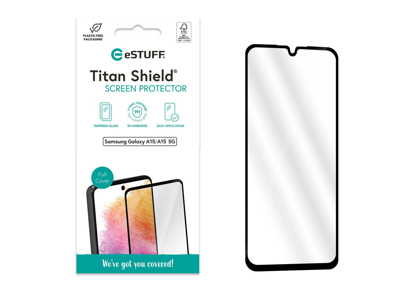 eSTUFF Titan Shield - Bildschirmschutz für Handy, Ansicht 3