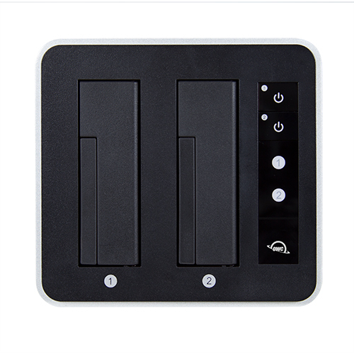 OWC OWCTCDRVDCK - HDD - SSD - Serial ATA III - 2.5,3.5 - USB 3.2 Gen 2 (3.1 Gen 2) Type-C - Schwarz - Silber, Ansicht 4