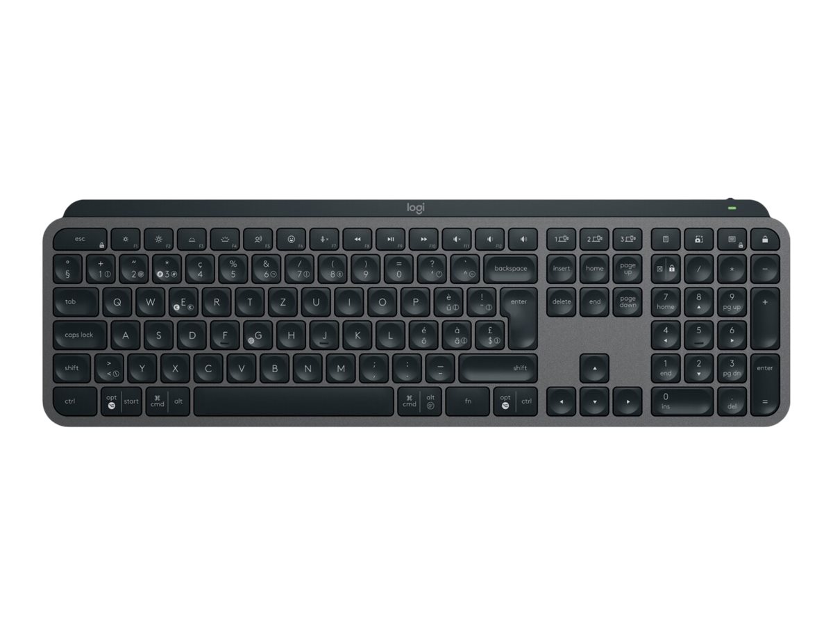 Logitech MX Keys S - Tastatur - hinterleuchtet - kabellos - Bluetooth LE - TL: Nordisch, QWERTY, Ansicht 4