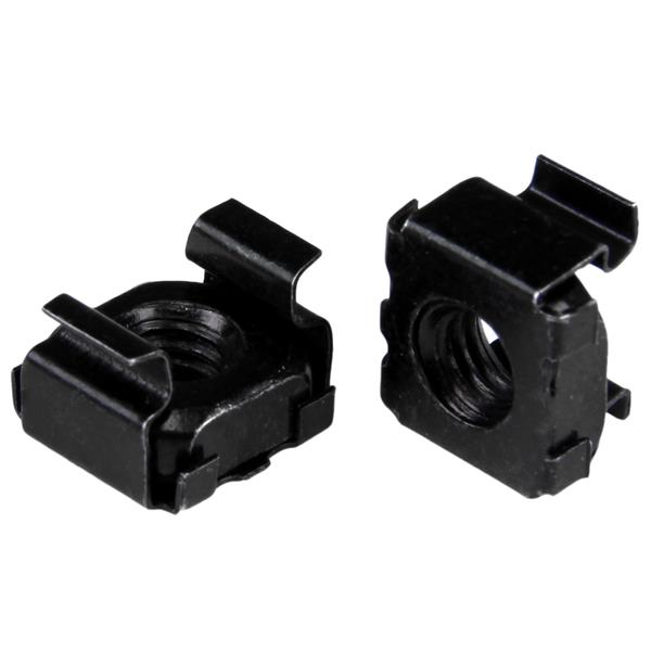 StarTech.com M6 Käfigmutter - 50er Pack - Schwarz - M6 Montagemutter für Server Rack und Serverschrank - Käfigmuttern, Ansicht 3