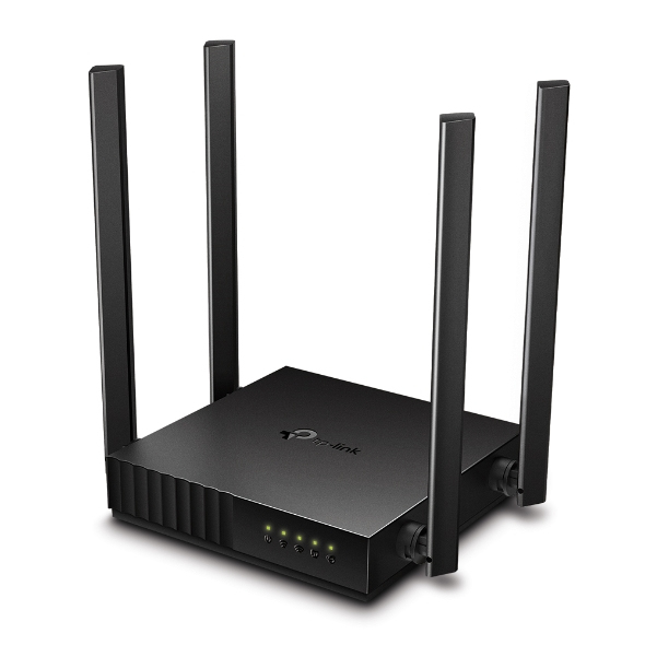 TP-LINK Archer C54 - Wi-Fi 5 (802.11ac) - Dual-Band (2,4 GHz/5 GHz) - Eingebauter Ethernet-Anschluss - Schwarz, Ansicht 2