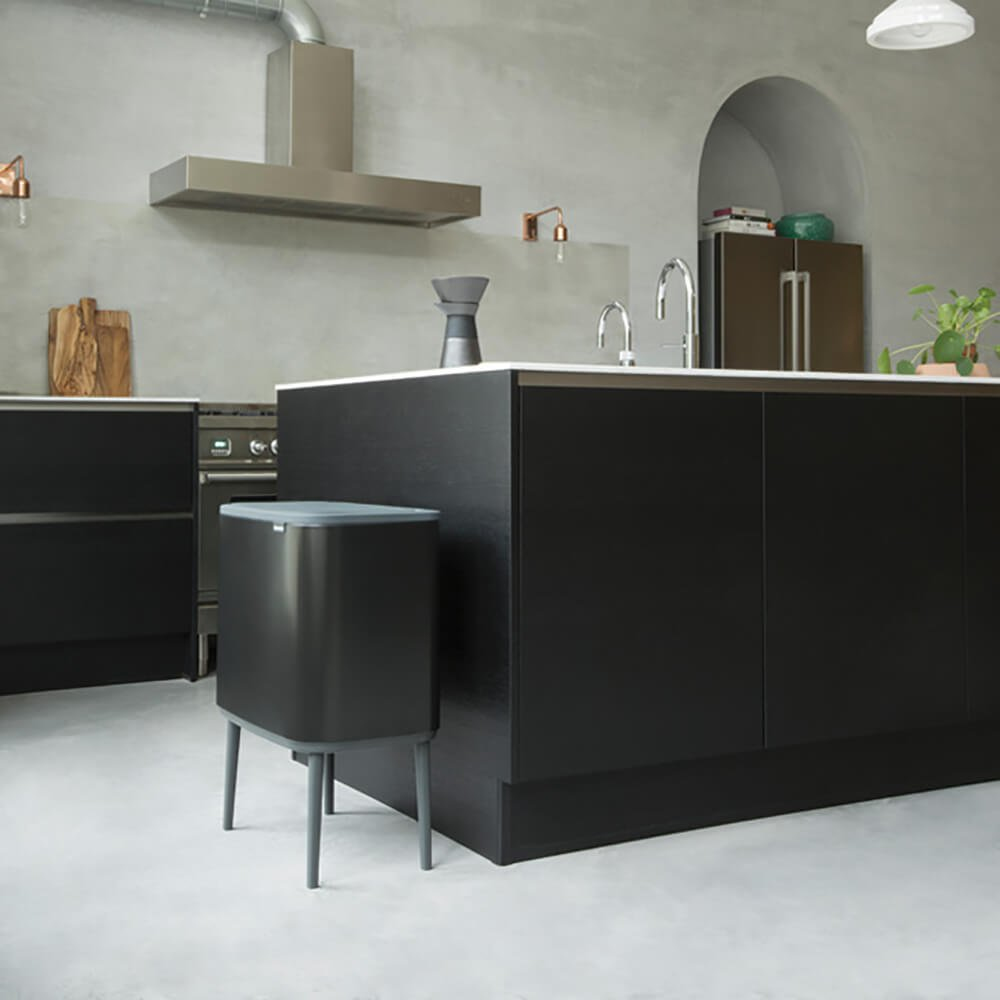 Brabantia 316203 - 34 l - Rechteckig - Stahl - Schwarz - Kunststoff - 540 mm, Ansicht 4