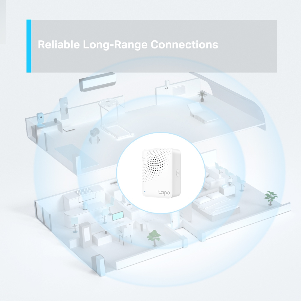 TP-LINK Tapo H100 V1 - Smart-Hub - mit Signalton - kabellos, Ansicht 4
