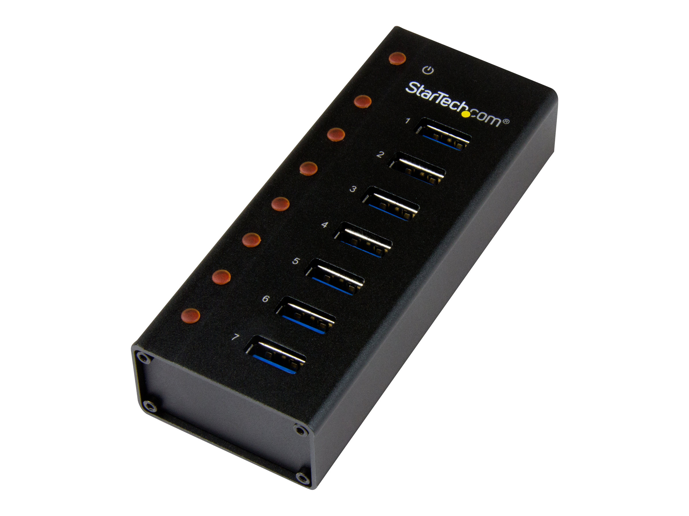 StarTech.com 7 Port USB 3.0 Hub - Metallgehäuse - Desktop oder Wandmontierbar - Kompakter 7-fach Verteiler SuperSpeed Hub - Hub - 7 x SuperSpeed USB 3.0