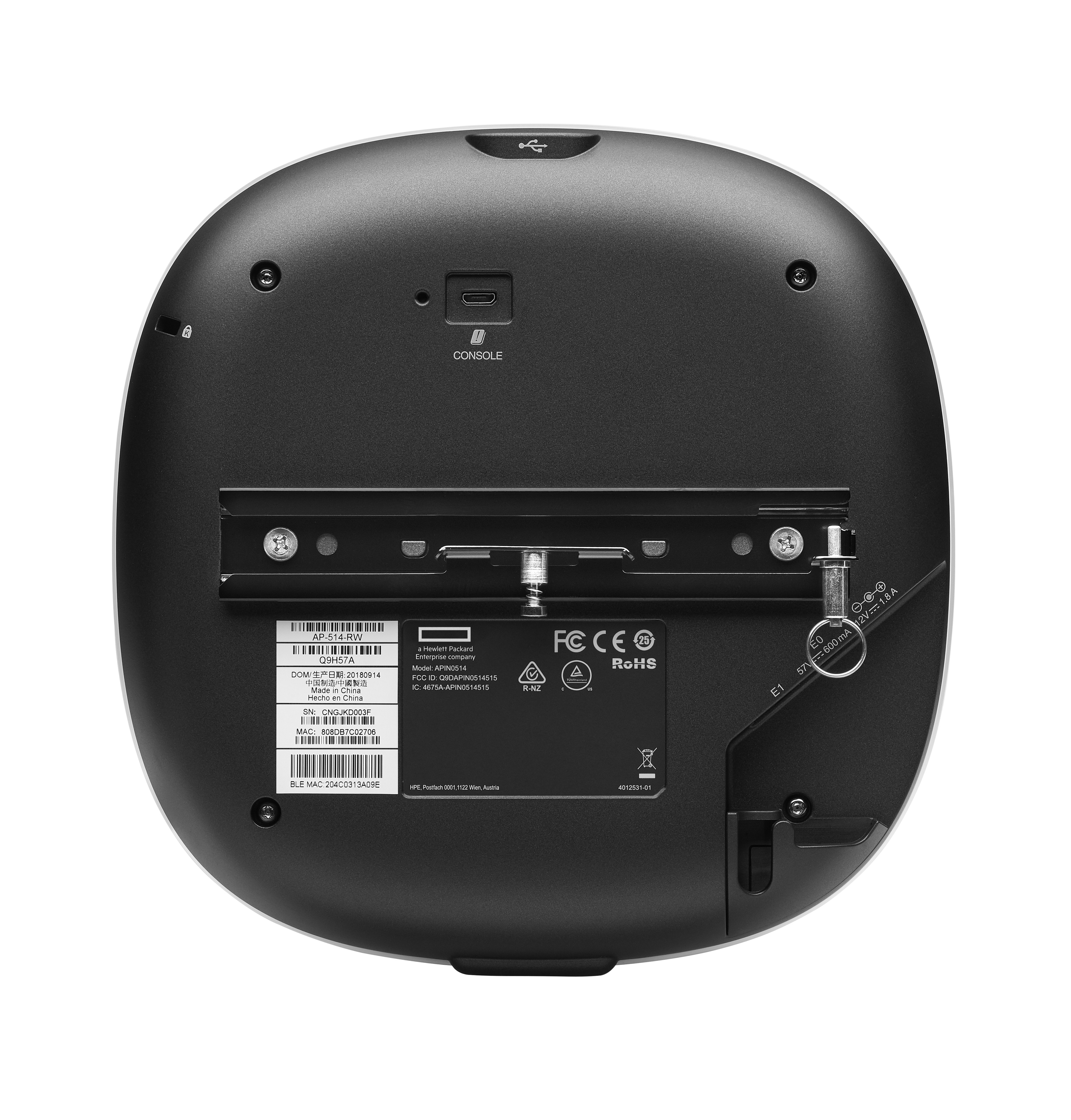HPE Aruba AP-514 (RW) - Accesspoint - Bluetooth 5.0, Ansicht 2