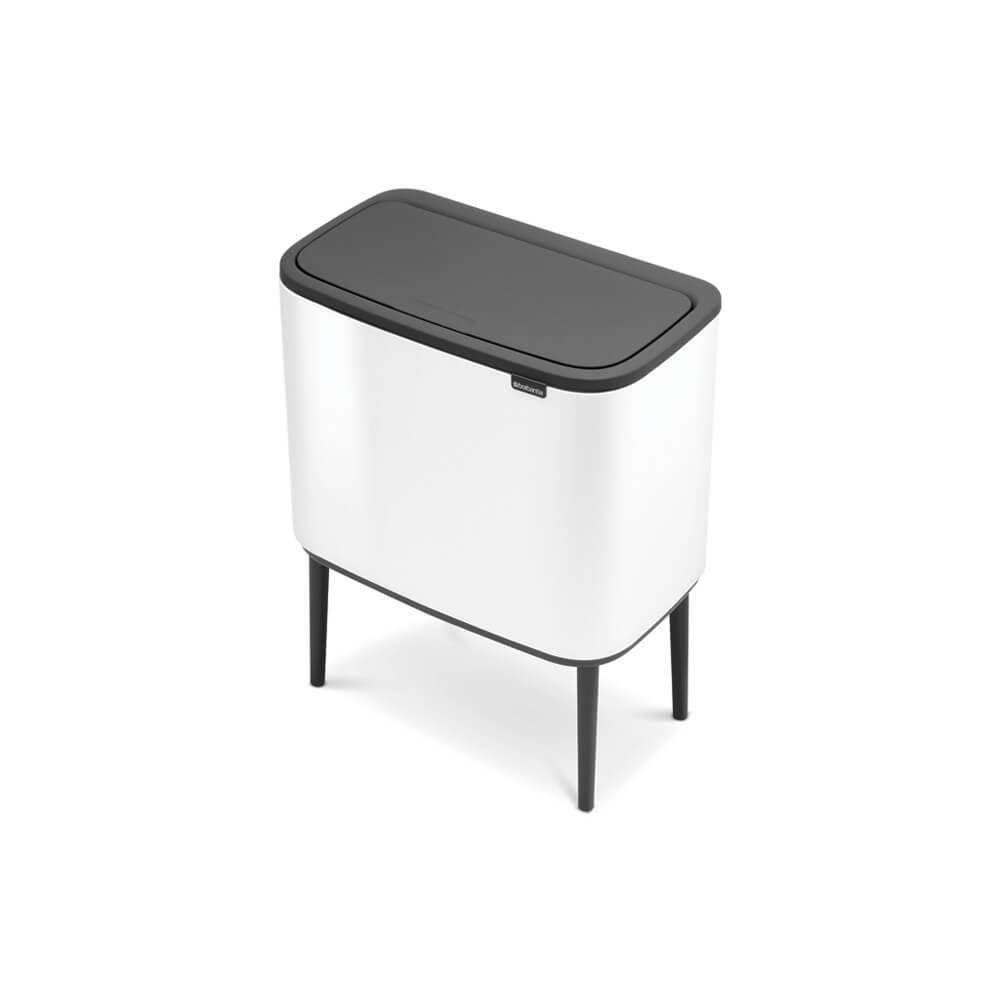 Brabantia 313523 - 33 l - Rechteckig - Edelstahl - Schwarz - Weiß - Kunststoff - 540 mm, Ansicht 3