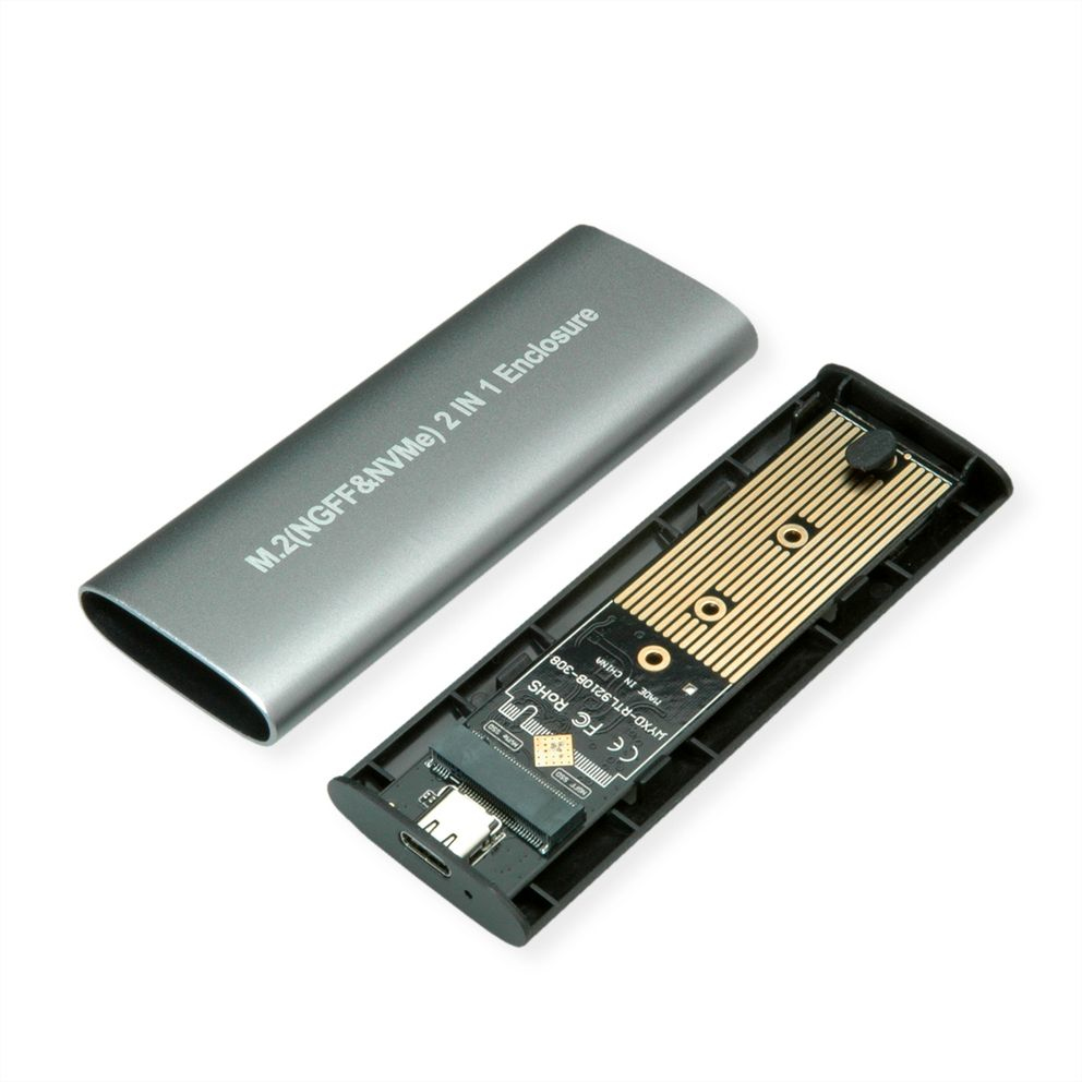 VALUE Speichergehäuse - externer Typ - M.2 - M.2 NVMe Card - USB 3.2 (Gen 2), Ansicht 2