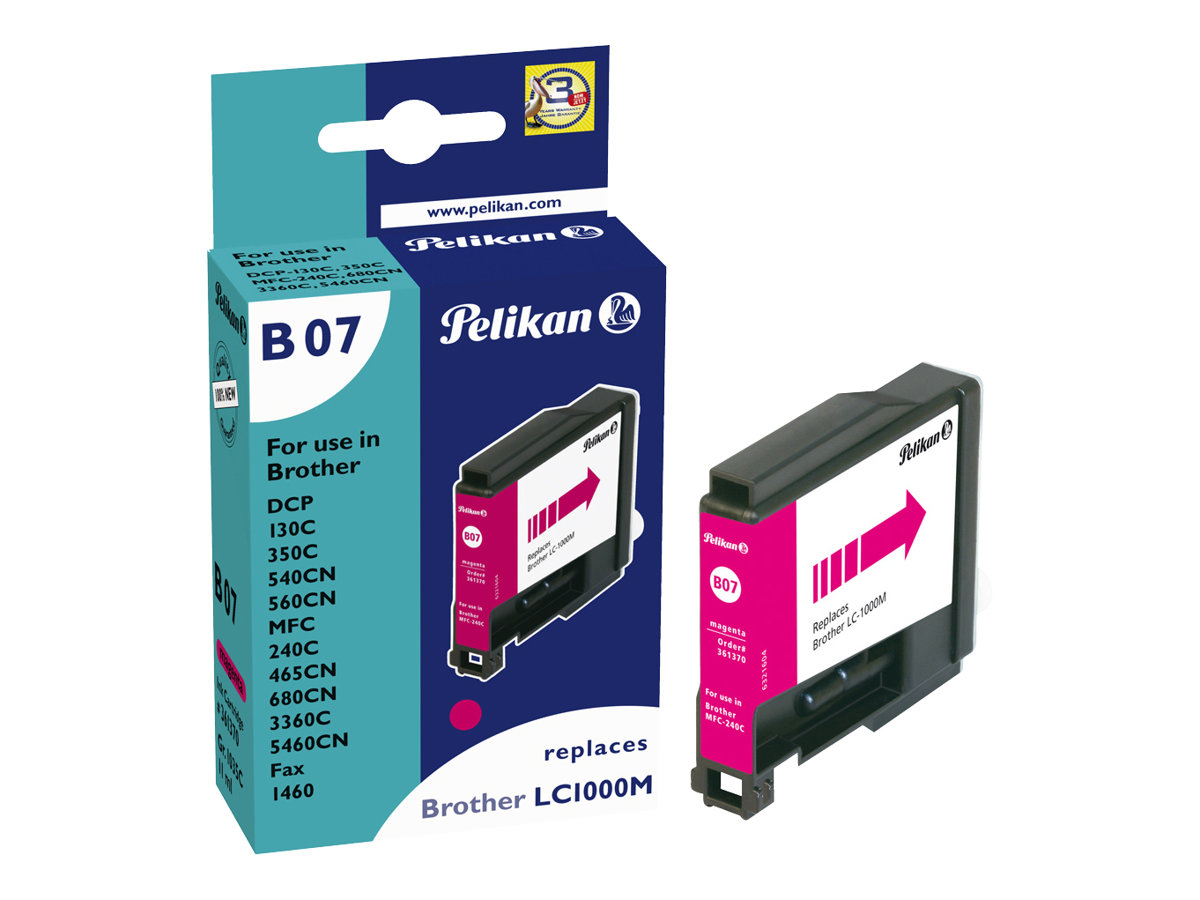 Pelikan Printing Pelikan Patrone Brother B07 LC1000 ma magenta kompatibel