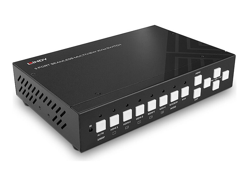 Lindy KVM-Switch - nahtloser Multiview - 5 x KVM port(s)