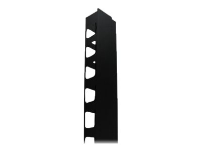Intellinet 19 Wall Mount Rails 15U Black 2-pack - Kabelführungsplatte für Schaltschrank - Schwarz RAL 9005 - 26U - 48.3 cm (19)