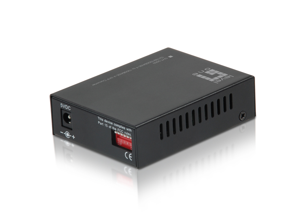 LevelOne GVT-2000 - Medienkonverter - GigE - 10Base-T, 100Base-TX, 1000Base-T, 1000Base-X - RJ-45 / SFP (mini-GBIC), Ansicht 2