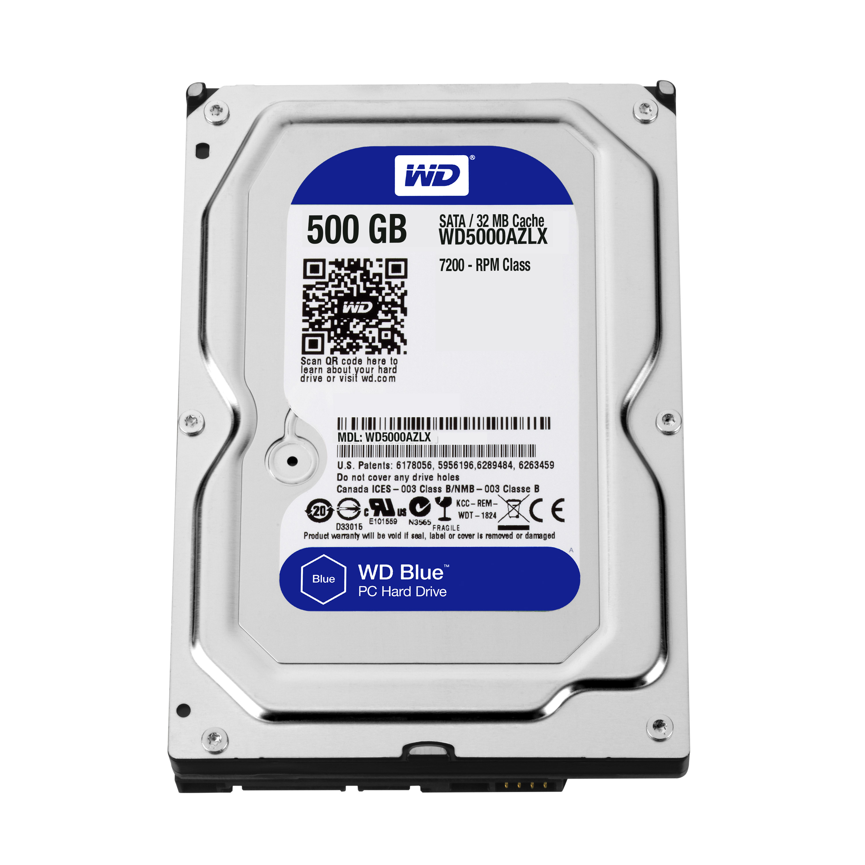 WD Blue WD5000AZLX - Festplatte - 500 GB - intern - 3.5 (8.9 cm), Ansicht 4