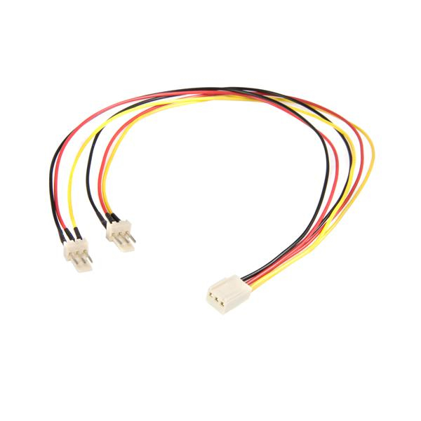 StarTech.com 30cm TX3 Lüfter Splitter Kabel - 3 pin Lüfter Stromkabel - Netzsplitter für Lüfter, Ansicht 3