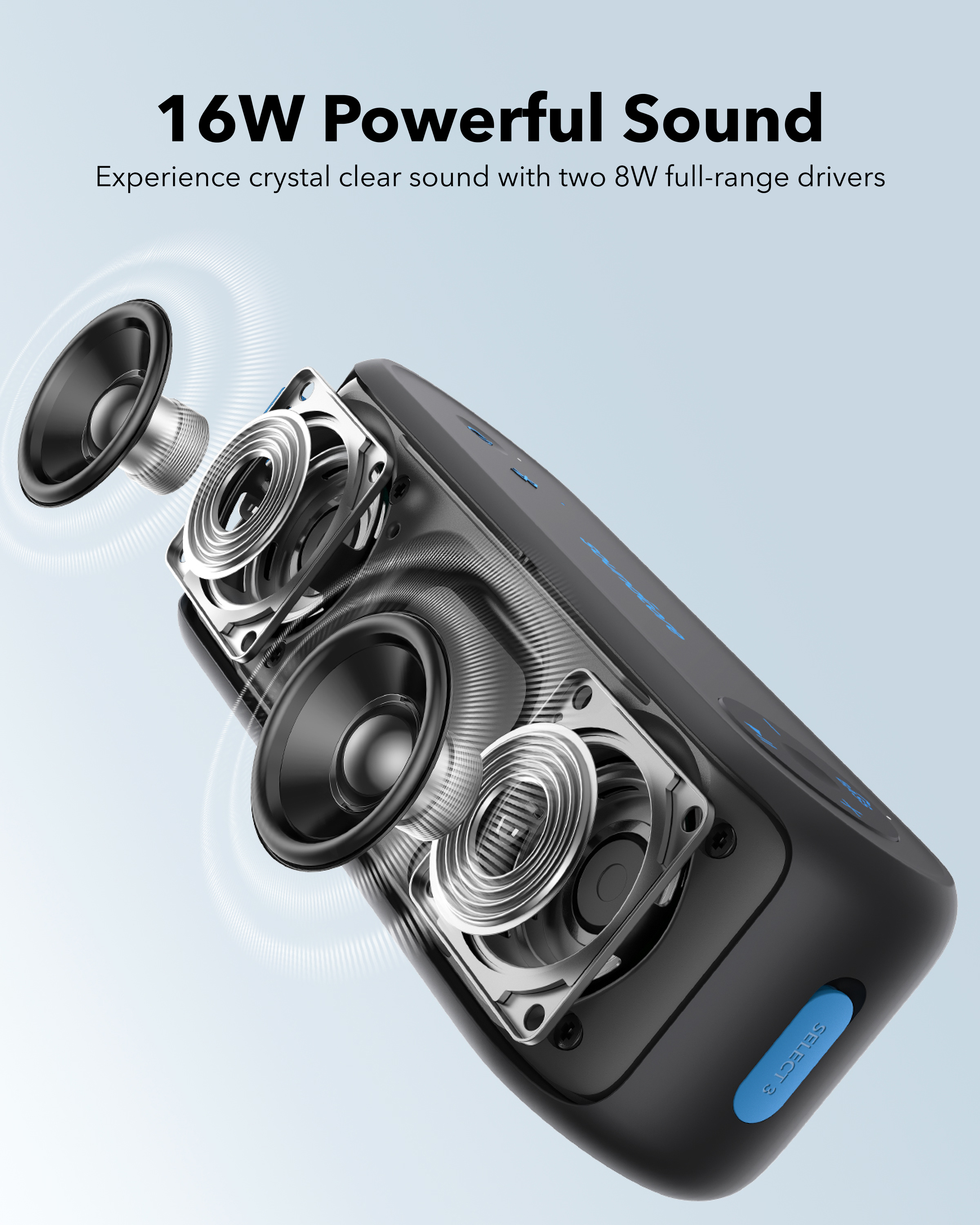 Anker Innovations Soundcore Select 3 - Lautsprecher - tragbar - kabellos, Ansicht 2
