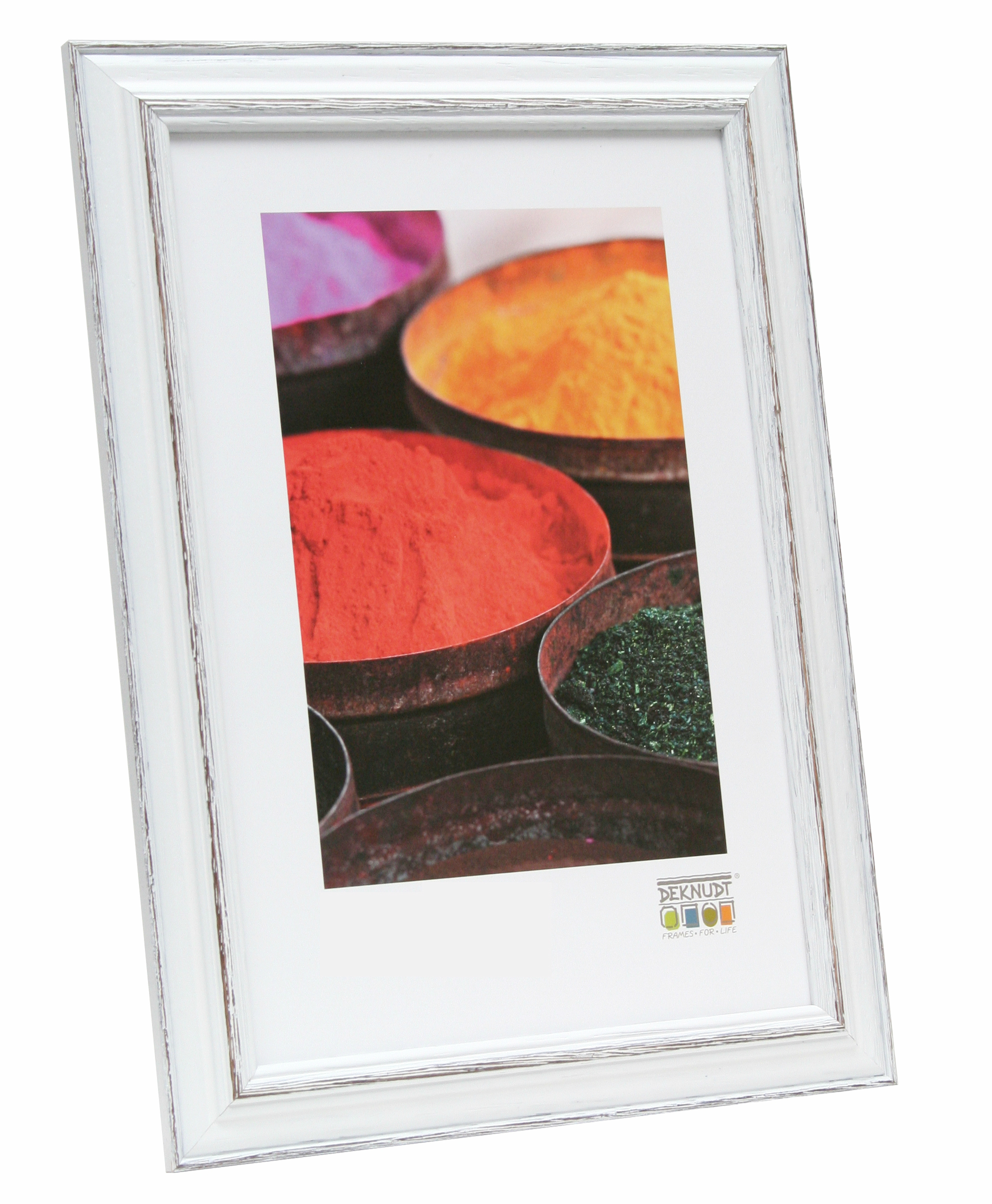 Deknudt S221H3 10x15 Wood Frame white with black